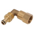 Miniatyrbilde 5 av 11: Slangealbuekobling Messing 3/4 tommer Hunngjenger Universal Rotasjon Røralbue Adapter God Tetning Nippelsett for Vanning