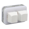 Miniatyrbilde 7 av 11: USB 2-knapps Mini Tastatur med Tilpassbar RGB LED Bakgrunnsbelysning, Makroprogrammering for Windows, OS X og Linux (Hvit)