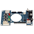 Miniatyrbild 8 av 11: Digital IO-kort Manuell Lödning V1.2 För Mister FPGA 7 USB-portar IO-kort för Terasic DE10 Nano Tillbehör