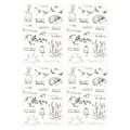 Miniatyrbilde 1 av 10: Sett med 4 klare TPR-stempel for DIY-preging og scrapbooking-prosjekter