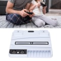 Miniatyrbillede 11 af 11: Controller Opladningskølebase 3 Vindhastighed Hurtig Vertikal Stativ Spilhåndtag Oplader Dock med LED Lys til PS5 Hvid