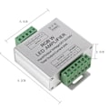 Miniatyrbillede 8 af 10: DC12-24V 24A RGBW Signalforstærker med 4-kanals udgang - Aluminiumskal LED-stribe Controller