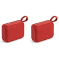 2X GO4 Mini Bluetooth Speaker Wireless Waterproof Subwoofer for Outdoor and Home Use with Plug-in Function Röd