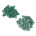 Miniatyrbillede 4 af 11: 100 stk. Drivhus Twist Clips Plastik Skyggefastgørelsesclips med Skiver til Drivhusisolering Boble Net Wrap