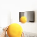 Miniatyrbild 5 av 11: PU-boll Lätt Rolig Studsande Tyst Mjuk Boll Mjuk Svampsboll Studsande Babyboll för Hem Skola Lekplats Gul