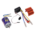 Pikkukuva 2 / 10: Kestävä 540 Harjattu Moottori 45A ESC Set Kit 1/10 RC Buggy Truggy Truck Crawlerille Oranssi