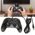 Miniatyrbillede 11 af 11: Trådløs Spilkonsol Dobbelt Vibration RGB Transparent Skal Gamepad Joystick til Xbox PC Sort