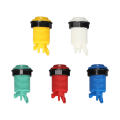 Miniatyrbilde 2 av 11: 28mm Arcade-knapp for spill, 5 farger, DIY-deler, LED-belyste knapper, bryter for kontrollere