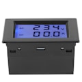 Pikkukuva 4 / 9: D85-2042A Kaksois-LCD Jännite- ja Virtamittari, AC 80-300V & 200-450V, Mittaa 0,1-100A Virtamuuntajalla