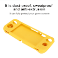 Miniatyrbild 7 av 7: Skyddande Silikonfodral för Switch Lite med Grepp, Halkskyddande Tillbehör (Gul)