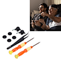 Miniatyrbild 11 av 11: QM2107093 2-pack Joystickersättningskit Hållbar 3-dimensionell analog joystick med skruvmejsel för Switch-konsol