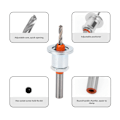 Miniatyrbild 5 av 5: Justerbar Countersink Bit Set Ersättningskombination med Wood Metal Power Tool Box
