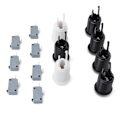 Miniatyrbilde 6 av 11: 7 stk Arcade-knapper 30mm Happ Standard-knapp med 20cm knappkabel for Arcade1up spillkonsoll Arcade-joystick