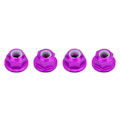 Pikkukuva 4 / 9: 4 kpl Alumiini M4 Rengasmutterit Sopivat Fayee 1/12 WL 1/12 12423 Maastoautolle Violetti 0119P