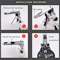 Miniatyrbillede 7 af 7: Semi-automatisk M-type caliper-tang og søm sæt (1*tang 1*søm) M tang (blå) + M søm (en kasse)
