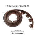 Miniatyrbilde 8 av 11: Hagegress og stein isolasjonsbelte hagegulv høydensitets PE plastgjerde - 10 meter grønn (med 30 spiker, spiker 20 cm lang) Materiale: PE