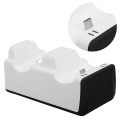 Miniatyrbillede 8 af 11: Dobbelt Opladningsstation til PS5 Spilkonsoll Joystick med LED Lys Hvid