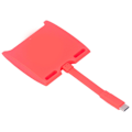 Miniatyrbild 6 av 11: Skärmspegling Dock Adapter HDMI OLED Skärm Dock Adapter Röd