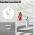 Miniatyrbillede 5 af 5: 8 stk. (gennemsigtig) radiator håndklædetørrer krog, håndklædetørrer krog, badeværelse håndklædekrog, badeværelse radiator kroge, håndklædestang, badeværelse kontor skab
