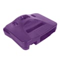 Miniatyrbilde 9 av 11: Etui for spillkonsoll, Retro ABS, Robust, Profesjonelt erstatningsskall for N64, Transparent Lilla