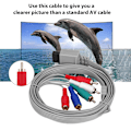 Miniatyrbillede 6 af 11: High Definition AV Audio Video Adapter HDTV Komponentkabel Wire til Wii U Spilsystem