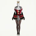 Hjerter Dame Cosplay Kjole til Kvinder Halloween Kostume XS