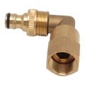 Miniatyrbilde 3 av 11: Slangealbuekobling Messing 3/4 tommer Hunngjenger Universal Rotasjon Røralbue Adapter God Tetning Nippelsett for Vanning