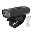 Pikkukuva 1 / 10: Kaksipäinen pyörävalo 6 kirkkausasteella - USB-ladattava alumiiniseos LED-etulamppu ulkoilmakäyttöön