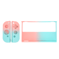 Miniatyrbild 6 av 11: Spelkonsolskyddsfodral Gradient Ergonomiskt Grepp Spelkonsol Silikon Skyddande Fodral för Switch OLED Blå Rosa