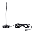 Miniatyrbilde 4 av 11: Svanehals Trådløs Mikrofon Svart 360 Grader Opptak Desktop Svanehals Mikrofon for Karaoke Konferanse Opptak 3.5mm
