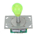 Miniatyrbild 10 av 11: Arcade Joystick Kit Färgglad 5-polig Oval Kristall Helt Automatisk LED Färgglad Upplyst Joystick för Spelkonsoler