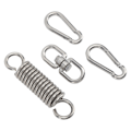 Miniatyrbillede 3 af 9: 304 Rustfrit Stål Heavy-Duty 200kg Belastning 360° Rotation Fjeder til Punching Bag, Gyngestol - Hjem, Camping