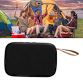 Pikkukuva 11 / 11: Langaton Bluetooth-kaiutin muovista ja kankaasta, ladattava 300 mAh, kannettava langaton kaiutin juhliin, rannalle ja leirintään, musta