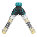 Miniatyrbillede 3 af 11: G3/4 Y-formet Slangedeler Ventil Vandrør Connector til Have Græsmark Drivhus Vandingsanlæg