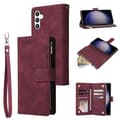 Samsung Galaxy S25 Case with Zipper Wallet, Multiple Card Slots and Leather Case