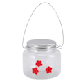 Miniatyrbillede 1 af 11: Hængende Fuglefoderautomat 475ml Unikt Design med Røde Blomster 3 Foderåbninger Bred Åbning Nem Fyldning Fuglefoderautomat