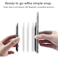 Miniatyrbillede 4 af 5: Sort - Pung til iPhone 12/13/14 Mini/Plus/Pro/Max, kortholder med magnet (1 stk)