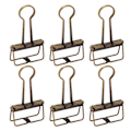 Miniatyrbilde 6 av 10: 50 stk. 32 mm bronse metallbindere - Slitesterk og sterk klemmefunksjon for kontor, skole og hjemmebruk