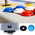 Miniatyrbild 11 av 11: Arcade Joystick Klassisk 5-polig 8-vägs Arcade Joystick Ersättningsdelar för Xbox 360 för PS2 för PS3 Blå