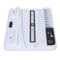 Miniatyrbillede 8 af 11: Controller Opladningskølebase 3 Vindhastighed Hurtig Vertikal Stativ Spilhåndtag Oplader Dock med LED Lys til PS5 Hvid