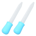 Miniatyrbilde 4 av 10: 2 stk Silikon Overførings Pipetter - Multifunksjonelle Kalibrerte Væske Dryppere for Laboratorium og DIY Kunstprosjekter - Blå