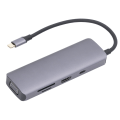 Pikkukuva 2 / 11: Telakointiasema 9 in 1 Alumiiniseos USB Type C Hub Dual Monitor Docking Adapter 9 in 1