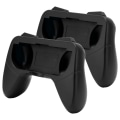 Miniatyrbilde 8 av 11: Håndgrep Slitsterkt Komfortabelt Håndtaksett med 2 Beskyttelsesputer for Switch OLED Kontroller Svart