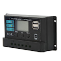 Miniatyrbillede 4 af 10: LCD Solpanel Opladningsregulator, 10A Fotovoltaisk Regulator til 12V/24V Systemer, Automatisk Justering, Sort Design