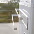 Miniatyrbillede 7 af 9: Magnetisk Dobbelt Badehåndklæde Stang Holder Stativ til Badeværelse & Køkken (Hvid)