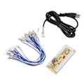 Miniatyrbild 6 av 11: QM070911 Fördröjningsfri Arcade USB-kodare DIY Arcade-kodare för Raspberry Pi 1 2 3 RetroPie