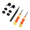 Miniatyrbild 5 av 11: QM2107093 2-pack Joystickersättningskit Hållbar 3-dimensionell analog joystick med skruvmejsel för Switch-konsol
