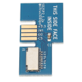 Pikkukuva 9 / 11: RPi Pico -joustava mikrokontrolleri -kortti, kaksiydininen 264 kt ARM Cortex M0+ -suoritin, SD2SP2 SDLoad SDL -sovitin, sininen