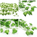 Miniatyrbilde 3 av 6: Qiantoucao Kunstige Slyngplanter Ivy Falske Blader Grønn Krans, ZQKLA