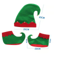 Miniatyrbillede 4 af 4: Julemandens Elf Filt Hat Juleferie Party Sko, Børn H,ZQKLA